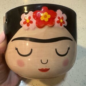 Frida Hanging Planter - with flaw and missing string